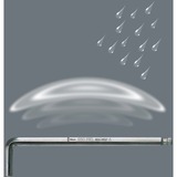 Wera Juego de llaves hexagonales angulares Hex-Plus 8, 9 piezas, Destornillador cromado