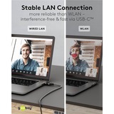 goobay Cable adaptador Ethernet USB-C 3.2 Gen2 > RJ-45, Slim negro/Gris