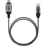 goobay Cable adaptador Ethernet USB-C 3.2 Gen2 > RJ-45, Slim negro/Gris