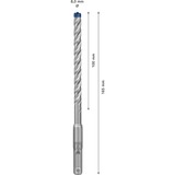 Bosch Expert Broca para martillo SDS plus-7X, Taladro Martillo perforador, Hammer drill bit, 8 mm, 165 mm, Concreto, Piedra, 10 cm