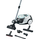 Bosch Serie 6 BGC41XHYG aspiradora 2,4 L Aspiradora cilíndrica Secar 700 W Sin bolsa, Aspiradora de suelo blanco, 700 W, Aspiradora cilíndrica, Secar, Sin bolsa, 2,4 L, Filtro higiénico