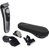 Braun BeardTrimmer 9 BT9520 depiladora para la barba Batería 52 2 cm Mojado y seco Negro, Gris, Cortapelo para barba cromado/Negro, Lavable, Batería, Negro, Gris