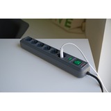 Brennenstuhl Regleta Eco-Line de 6 tomas antracita