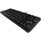 CHERRY G80-3000N RGB TKL teclado Universal USB QWERTY Internacional de EE.UU. Negro negro, Alámbrico, USB, Interruptor mecánico, QWERTY, LED RGB, Negro