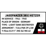 COBI Jagdpanzer 38(t) "Chwat" (Brave), Juegos de construcción 