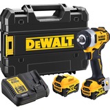 DEWALT Atornillador de impacto inalámbrico DCF901P2, 12 Voltios, Tornillo de percusión amarillo/Negro