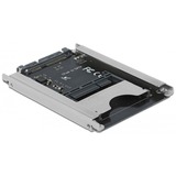 DeLOCK 91753 lector de tarjeta SATA Interno Gris, Lector de tarjetas CFast, Gris, 6 Mbit/s, SATA, 70 mm, 100 mm