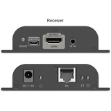 Digitus Extensor de video 4K USB-C > HDMI, 200 metros, Alargador de HDMI negro