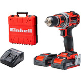 EINHELL Atornillador profesional a batería TP-CD 18/50 Li BL, 18Volt, Taladro/destornillador rojo/Negro