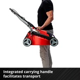 EINHELL GE-CM 18/30 Li (1x3,0Ah) Cortacésped manual Batería Negro, Rojo rojo/Negro, 0Ah), Cortacésped manual, 150 m², 30 cm, 3 cm, 7 cm, Hojas cilíndricas