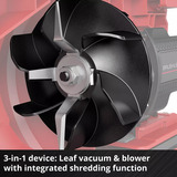 EINHELL Power X-Change Akku-Laubsauger VENTURRO 18/210 Kit, 18Volt, Aspirador/soplador rojo/Negro