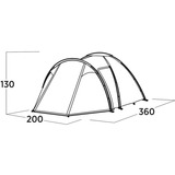 Easy Camp 120479 Lomsdal 3, Tienda de campaña verde oliva