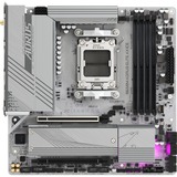 GIGABYTE B650M AORUS ELITE AX ICE Placa base - AMD Ryzen serie 9000, VRM de 12+2+2 fases, hasta 8000 MHz DDR5 (OC), 1xPCIe 5.0 + 1xPCIe 4.0 M.2, LAN 2,5 GbE, WIFI 6E, USB 3.2 Gen 2x2 plateado, VRM de 12+2+2 fases, hasta 8000 MHz DDR5 (OC), 1xPCIe 5.0 + 1xPCIe 4.0 M.2, LAN 2,5 GbE, WIFI 6E, USB 3.2 Gen 2x2, AMD, Zócalo AM5, AMD Ryzen 7000 Series, AMD Ryzen 8000 Series, AMD Ryzen 9000 Series, Zócalo AM5, DDR5-SDRAM, 256 GB