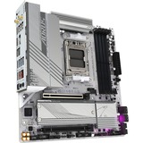 GIGABYTE B650M AORUS ELITE AX ICE Placa base - AMD Ryzen serie 9000, VRM de 12+2+2 fases, hasta 8000 MHz DDR5 (OC), 1xPCIe 5.0 + 1xPCIe 4.0 M.2, LAN 2,5 GbE, WIFI 6E, USB 3.2 Gen 2x2 plateado, VRM de 12+2+2 fases, hasta 8000 MHz DDR5 (OC), 1xPCIe 5.0 + 1xPCIe 4.0 M.2, LAN 2,5 GbE, WIFI 6E, USB 3.2 Gen 2x2, AMD, Zócalo AM5, AMD Ryzen 7000 Series, AMD Ryzen 8000 Series, AMD Ryzen 9000 Series, Zócalo AM5, DDR5-SDRAM, 256 GB