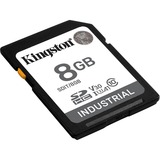 Kingston 8G SDHC Industrial pSLC, Tarjeta de memoria negro, 8 GB, SDXC, Clase 10, UHS-I, 100 MB/s, 80 MB/s