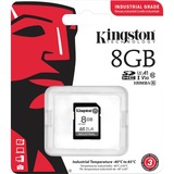 Kingston Industrial 8 GB SDHC, Tarjeta de memoria negro