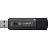 Kingston IronKey Locker+ 50 G2 64 GB, Lápiz USB antracita