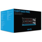 Logitech Flight Radio Panel Negro, Rojo, Plata USB 2.0 Simulador de Vuelo Analógico/Digital PC, Panel de instrumentos Simulador de Vuelo, PC, Analógico/Digital, Alámbrico, USB 2.0, Negro, Rojo, Plata