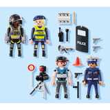PLAYMOBIL Action Heroes Set de figuras Policía, Juegos de construcción 