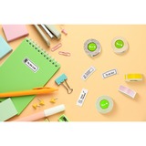 Peach PE102 Transparente, Etiqueta Transparente, Térmica directa, Bisfenol A (BPA), 1,4 cm, 4 cm, 180 pieza(s)