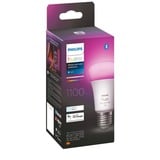 Philips Hue Bombilla inteligente A60 - E27 - 1100, Lámpara LED Philips Hue White and Color ambiance Bombilla inteligente A60 - E27 - 1100, Bombilla inteligente, Bluetooth, Blanco, LED, E27, A60