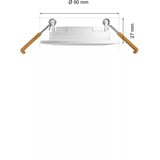 Philips Hue Hue White & Color Ambiance Slim luz empotrada, Luz de LED blanco