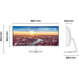 Samsung A62847V1, Monitor LED blanco/Plateado