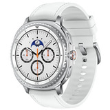 Samsung Galaxy Watch8 Classic 3,3 cm (1.3") AMOLED 46 mm Digital 438 x 438 Pixeles Pantalla táctil Plata Wifi GPS (satélite), SmartWatch blanco, 3,3 cm (1.3"), AMOLED, Pantalla táctil, 64 GB, GPS (satélite), 63,5 g