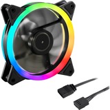 Sharkoon Shark Blades PWM Carcasa del ordenador Ventilador 12 cm Negro 1 pieza(s) negro, Ventilador, 12 cm, 400 RPM, 1400 RPM, 24,8 dB, 94,8 m³/h