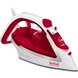 Tefal EasyGliss Plus FV5717 plancha Plancha vapor-seco Suela de Durilium 2400 W Rojo, Blanco, Plancha a vapor blanco/Rojo, Plancha vapor-seco, Suela de Durilium, 2 m, 190 g/min, Rojo, Blanco, 45 g/min