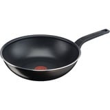 Tefal Easy Cook & Clean B55519 Sartén para wok/sofrito Alrededor, Pan negro, Alrededor, Sartén para wok/sofrito, Negro, Titanio, Aluminio, Thermo-Spot