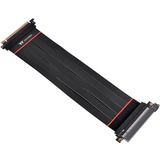 Thermaltake AC-058-CO1OTN-C1 cable de alimentación interna 0,3 m, Cable alargador negro, 0,3 m, PCI-E x16 (Gen 4.0), PCI-E x16 (Gen 4.0), Macho, Hembra, Derecho