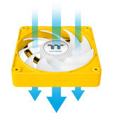 Thermaltake CT120 EX ARGB Sync PC Cooling Fan Bumblebee, Ventilador amarillo