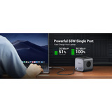 UGREEN DigiNest Cube regleta de enchufes (3 enchufes AC + 65W 2A2C) 