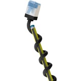 goobay Cable de parche ultraflexible Cat.6a slim, U/FTP negro