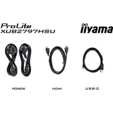 iiyama ProLite XUB2797HSU-B2 pantalla para PC 68,6 cm (27") 1920 x 1080 Pixeles Full HD LED Negro, Monitor LED negro (mate), 68,6 cm (27"), 1920 x 1080 Pixeles, Full HD, LED, 1 ms, Negro