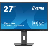 iiyama ProLite XUB2797HSU-B2 pantalla para PC 68,6 cm (27") 1920 x 1080 Pixeles Full HD LED Negro, Monitor LED negro (mate), 68,6 cm (27"), 1920 x 1080 Pixeles, Full HD, LED, 1 ms, Negro