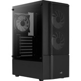 Aerocool Quantum Mesh Midi Tower Negro, Cajas de torre negro/Gris, Midi Tower, PC, Negro, ATX, micro ATX, Mini-ITX, Acrilonitrilo butadieno estireno (ABS), SPCC, Acero, Juego