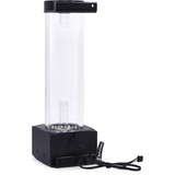 Alphacool Depósito de compensación Core 200 Aurora D5/VPP Acetal/Acrílico, Depósito de expansión negro