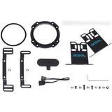 Alphacool Depósito de compensación Core 200 Aurora D5/VPP Acetal/Acrílico, Depósito de expansión negro