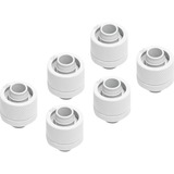 Alphacool Eiszapfen 16/10mm adaptador roscado G1/4 - White Sixpack, Conexión blanco