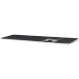 Apple Magic Keyboard teclado Bluetooth QWERTZ Alemán Negro, Plata plateado/Negro, Completo (100%), Bluetooth, QWERTZ, Negro, Plata