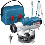 Bosch Set GOL 26 D + BT 160 + GR 500 Professional Nivel de línea 100 m, Nivelador azul, 100 m, 1,6 mm/m, 360°, Horizontal, Nivel de línea, Negro, Azul, Plata