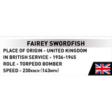 COBI Fairey Swordfish, Juegos de construcción 