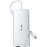 D-Link DUP-A01 hub de interfaz USB 3.2 Gen 1 (3.1 Gen 1) Type-C 10000 Mbit/s Blanco, Hub USB blanco, USB 3.2 Gen 1 (3.1 Gen 1) Type-C, RJ-45, USB 3.2 Gen 1 (3.1 Gen 1) Type-A, USB 3.2 Gen 1 (3.1 Gen 1) Type-C, MicroSD (TransFlash), SD, 10000 Mbit/s, 60 Hz, 3860 x 2160
