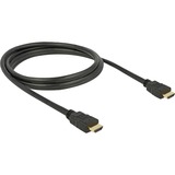 DeLOCK Cable HDMI de alta velocidad con Ethernet conector > conector 4K negro