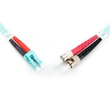 Digitus Cable de parche LWL, dúplex, conector LC > ST, multimodo OM3 turquesa