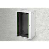 Digitus Carcasa de pared de la serie Unique - 600 x 450 mm (an. x pr.), Armario IT gris claro, Bastidor de pared, 100 kg, 36,8 g, Gris