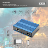 Digitus Convertidor de medios industrial 10/100/1000 Base-TX a 1000 Base-FX 