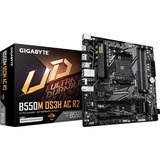 GIGABYTE B550M DS3H AC R2 Placa base - Procesadores AMD Ryzen 5000, VRM de 5+3 fases, hasta 4733 MHz DDR4 (O.C.), 1x M.2 PCIe 4.0 + 1x M.2 PCIe 3.0, Wi-Fi 5, LAN 1 GbE, USB 3.2 Gen 1 VRM de 5+3 fases, hasta 4733 MHz DDR4 (O.C.), 1x M.2 PCIe 4.0 + 1x M.2 PCIe 3.0, Wi-Fi 5, LAN 1 GbE, USB 3.2 Gen 1, AMD, Zócalo AM4, AMD Ryzen 3000 Series, AMD Ryzen 4000 Series, AMD Ryzen 5000 Series, Zócalo AM4, DDR4-SDRAM, 128 GB